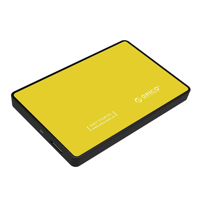 Orico 2.5″ USB3.0 External HDD Enclosure – Silver – Yellow Orico 2.5″ USB3.0 External HDD Enclosure – Silver – Yellow