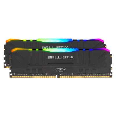 32GB Ballistix RGB DDR4 3200MHz Desktop Gaming Memory – Black 32GB Ballistix RGB DDR4 3200MHz Desktop Gaming Memory – Black