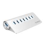 Orico Aluminum Alloy 7 Port USB 3.0 HUB – Silver Orico Aluminum Alloy 7 Port USB 3.0 HUB – Silver