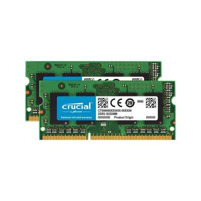 Crucial Mac 8GB DDR3 1600MHz SO-DIMM Memory Kit – Green Crucial Mac 8GB DDR3 1600MHz SO-DIMM Memory Kit – Green