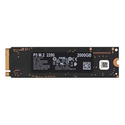 Crucial P5 M.2 NVME 2TB SSD – Black Crucial P5 M.2 NVME 2TB SSD – Black
