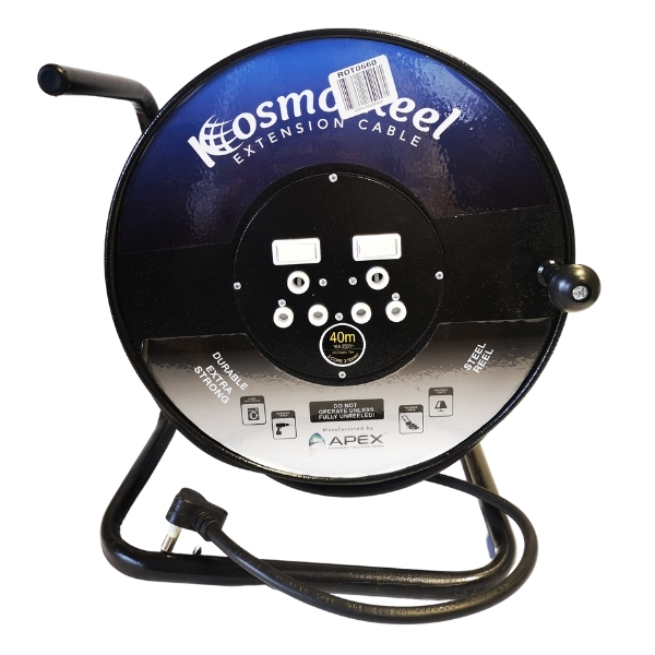 Kosmo Reel – Extension Reel / Extension Cable – Heavy Duty (40m) Kosmo Reel – Extension Reel / Extension Cable – Heavy Duty (40m)