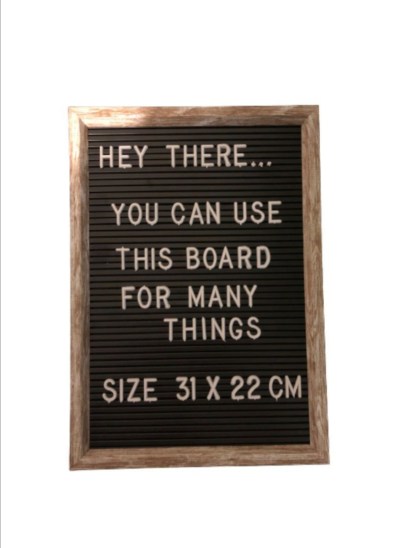 Plaque – Plus Letter Board – 31 x 22cm Plaque – Plus Letter Board – 31 x 22cm