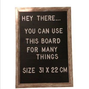 Plaque – Plus Letter Board – 31 x 22cm Plaque – Plus Letter Board – 31 x 22cm