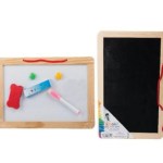 Double Sided – Black Board/Dry Wipe – Chalk & Pen & Eraser – 30 x 20 cm Double Sided – Black Board/Dry Wipe – Chalk & Pen & Eraser – 30 x 20 cm