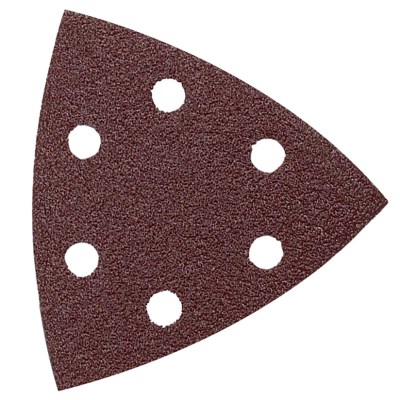 Sanding Triangle Sheet 60Grit 94X94X94Mm 5 Pack with Holes Hook & Loop Sanding Triangle Sheet 60Grit 94X94X94Mm 5 Pack with Holes Hook & Loop