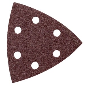 Sanding Triangle Sheet 120Grit 94X94X94mm 5 Pack with Holes Hook & Loop Sanding Triangle Sheet 120Grit 94X94X94mm 5 Pack with Holes Hook & Loop