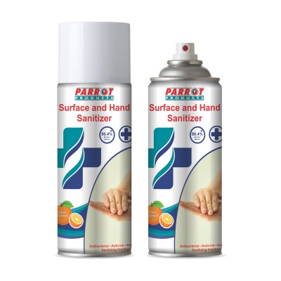 Parrot Products 96.4% Alcohol Aerosol Sanitizer (Citrus – 400ml – Box 12) Parrot Products 96.4% Alcohol Aerosol Sanitizer (Citrus – 400ml – Box 12)
