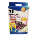 Plasters – Princess First Aid Waterproof Plasters – 75Pcs Plasters – Princess First Aid Waterproof Plasters – 75Pcs