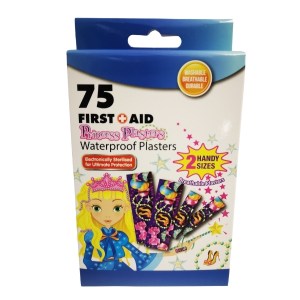 Plasters – Princess First Aid Waterproof Plasters – 75Pcs Plasters – Princess First Aid Waterproof Plasters – 75Pcs