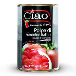 Ciao – Italian Chopped Tomatoes – 24X400G Ciao – Italian Chopped Tomatoes – 24X400G