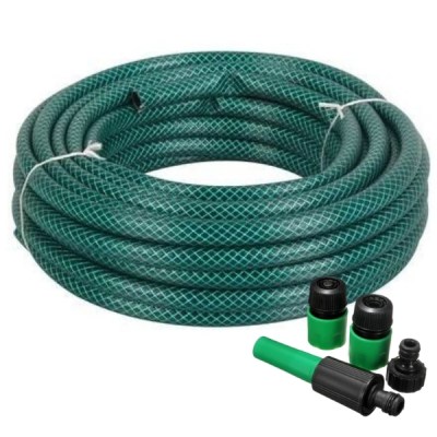 Garden Hose Pipe – Including 4Pcs Hose Pipe Accessory Set (13mm x 20m) Garden Hose Pipe – Including 4Pcs Hose Pipe Accessory Set (13mm x 20m)