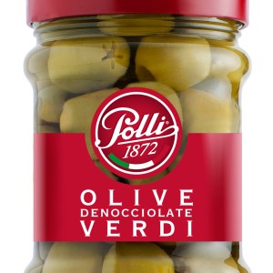 Polli – Green Pitted Olives – 12X300G Polli – Green Pitted Olives – 12X300G