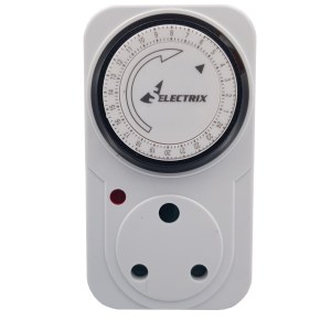 24 Hour Daily Programmable Analogue Electric Timer Plug 24 Hour Daily Programmable Analogue Electric Timer Plug