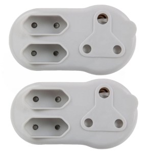 TWO PACK: Direct Plug Adaptor 1 X 16A + 2 X 5A (E 50 2p) TWO PACK: Direct Plug Adaptor 1 X 16A + 2 X 5A (E 50 2p)
