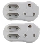 TWO PACK: Direct Plug Adaptor 1 X 16A + 2 X 5A (E 50 2p) TWO PACK: Direct Plug Adaptor 1 X 16A + 2 X 5A (E 50 2p)