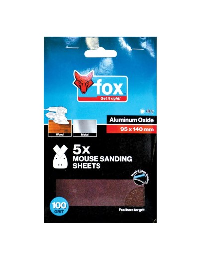 FOX Mouse Sanding Paper 100G (5) FOX Mouse Sanding Paper 100G (5)
