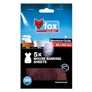 FOX Mouse Sanding Paper 180G (5) FOX Mouse Sanding Paper 180G (5)