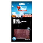 FOX Sanding Sheet 1/3 Hook & Loop 120G (5) FOX Sanding Sheet 1/3 Hook & Loop 120G (5)