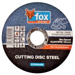 FOX Cutting Disc Steel/Inox 115X1.6mm Standard FOX Cutting Disc Steel/Inox 115X1.6mm Standard