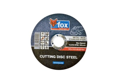 FOX Cutting Disc Steel/Inox 125X1.6mm Standard FOX Cutting Disc Steel/Inox 125X1.6mm Standard