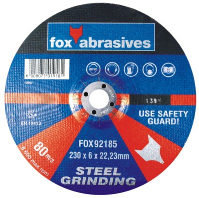 FOX Grinding Disc Steel 230X6.0mm FOX Grinding Disc Steel 230X6.0mm