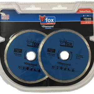Fox Diamond Wheel Continuous 115mm Standard (2) Fox Diamond Wheel Continuous 115mm Standard (2)