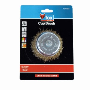 Fox Crimped Steel Wire Cup 85mm Fine Fox Crimped Steel Wire Cup 85mm Fine