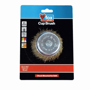 Fox Crimped Steel Wire Cup 85mm Course Fox Crimped Steel Wire Cup 85mm Course