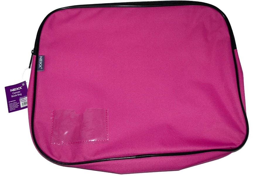 NEXX Canvas Gusset Book Bag (Pink) NEXX Canvas Gusset Book Bag (Pink)