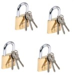 Bulk Pack x 4 Padlock Zenith Brass 25mm Boxed Bulk Pack x 4 Padlock Zenith Brass 25mm Boxed