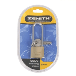Bulk Pack x 4 Padlock Zenith Brass 32mm Long-Shackle Bulk Pack x 4 Padlock Zenith Brass 32mm Long-Shackle