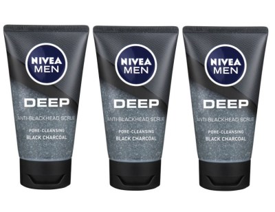 Nivea Men – Deep Facial Scrub – Black Charcoal (3 x 75ml) Nivea Men – Deep Facial Scrub – Black Charcoal (3 x 75ml)