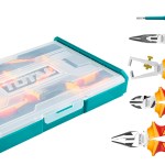 Total Tools 5 Piece Electrical/Insulated Tool Set – Stackable Box Total Tools 5 Piece Electrical/Insulated Tool Set – Stackable Box