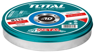 Total Tools – 115mm 1.2mm Abrasive Metal Cutting Disc 10 Piece Set Total Tools – 115mm 1.2mm Abrasive Metal Cutting Disc 10 Piece Set