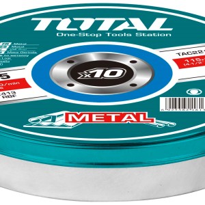 Total Tools – 115mm 1.2mm Abrasive Metal Cutting Disc 10 Piece Set Total Tools – 115mm 1.2mm Abrasive Metal Cutting Disc 10 Piece Set