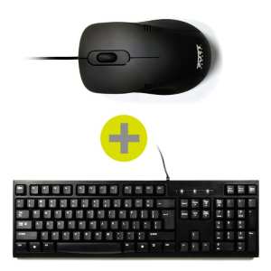 Port Wired Keboard and Mouse Combo – Black Port Wired Keboard and Mouse Combo – Black