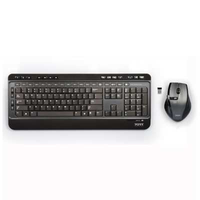 Port Wireless Keboard and Mouse Combo – Black Port Wireless Keboard and Mouse Combo – Black