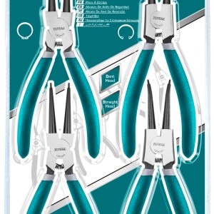 Total Tools 4 Piece Circlip Plier Set Total Tools 4 Piece Circlip Plier Set