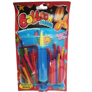 Balloons with Air Pump – Twist And Shape Balloon Magic (Blue Pump) Balloons with Air Pump – Twist And Shape Balloon Magic (Blue Pump)