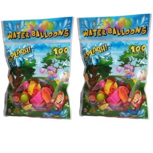 Water Balloons – Bulk Pack of 2 (Totalling 200 Balloons and 2 Hoze Nozzles) Water Balloons – Bulk Pack of 2 (Totalling 200 Balloons and 2 Hoze Nozzles)