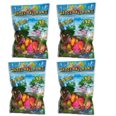 Water Balloons – Bulk Pack of 4 (Totalling 400 Balloons and 4 Hoze Nozzles) Water Balloons – Bulk Pack of 4 (Totalling 400 Balloons and 4 Hoze Nozzles)