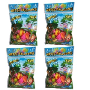 Water Balloons – Bulk Pack of 4 (Totalling 400 Balloons and 4 Hoze Nozzles) Water Balloons – Bulk Pack of 4 (Totalling 400 Balloons and 4 Hoze Nozzles)
