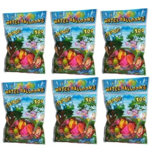Water Balloons – Bulk Pack of 6 (Totalling 600 Balloons and 6 Hoze Nozzles) Water Balloons – Bulk Pack of 6 (Totalling 600 Balloons and 6 Hoze Nozzles)