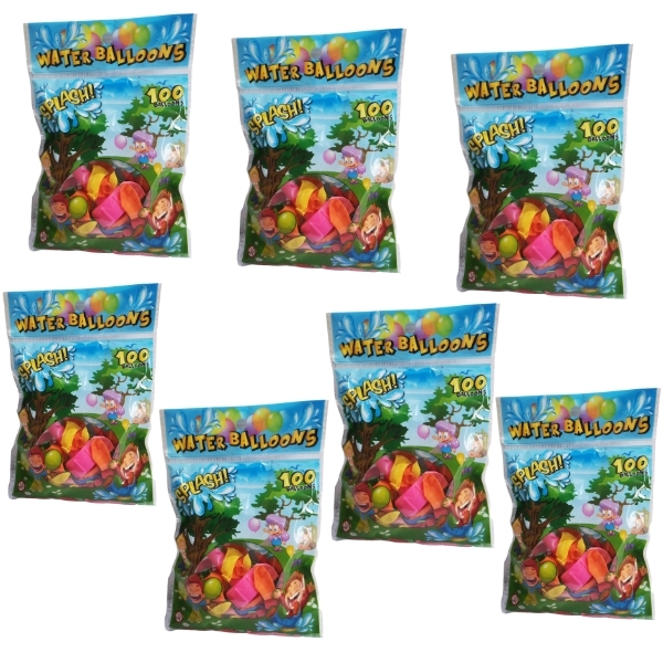 Water Balloons – Bulk Pack of 7 (Totalling 700 Balloons and 7 Hoze Nozzles) Water Balloons – Bulk Pack of 7 (Totalling 700 Balloons and 7 Hoze Nozzles)