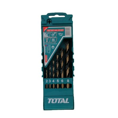 Total Tools HSS Twist Drill Bits Set 6Pcs (3 Sets) Total Tools HSS Twist Drill Bits Set 6Pcs (3 Sets)