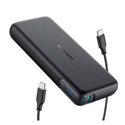 RAVPower PB201 Pioneer 20000mAh PD 60W 2-Port Power Bank – Black RAVPower PB201 Pioneer 20000mAh PD 60W 2-Port Power Bank – Black