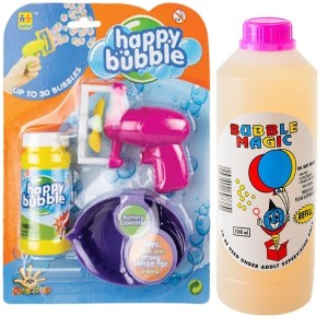 Mini Purple Bubble Gun & Bubble Liquid Refill Container (1L) Combo Mini Purple Bubble Gun & Bubble Liquid Refill Container (1L) Combo