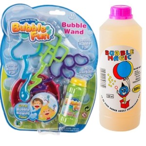 Bubble Wand Set & Bubble Liquid Refill Container (1L) Combo Bubble Wand Set & Bubble Liquid Refill Container (1L) Combo