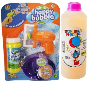 Mini Orange Bubble Gun & Bubble Liquid Refill Container (1L) Combo Mini Orange Bubble Gun & Bubble Liquid Refill Container (1L) Combo